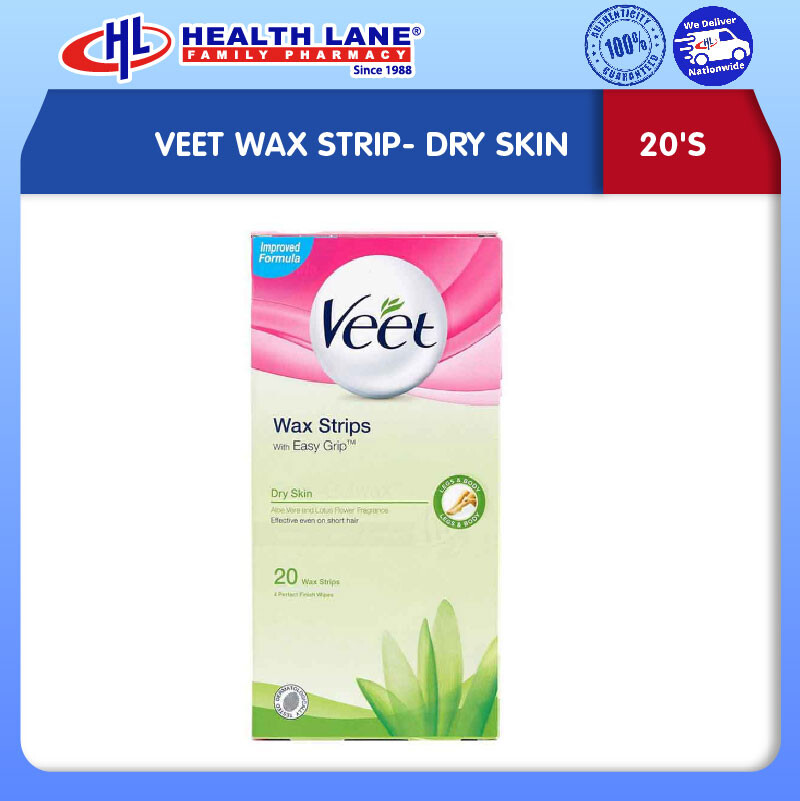 VEET WAX STRIP- DRY KULIT (20'S)